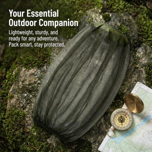 2 Pcs Midge Head Net with Storage Bags, Premium Mosquito Head Netting — view 5
