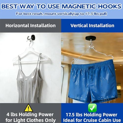 Magnetic Clothesline for Cruise Ship Approved 2026 Cruise Essentials, Travel Washing Line with 2 Magnetic Hooks for Cruise Cabins, Travel Clothes Line with 2 Luggage Tags for Cruise Ship, Indoor, RV — view 6