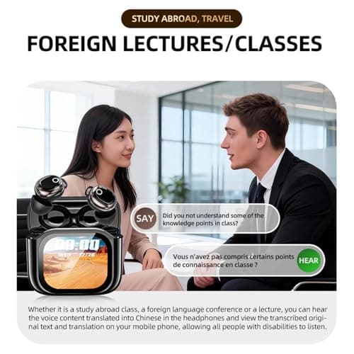Real Time Translation Earbuds Wireless AI Translator Earphones with Color — view 4