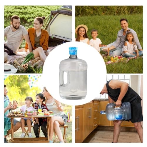 Reusable Water Tank, 5 Gallon Drinking Bottle System Strong Carry Handle — view 4