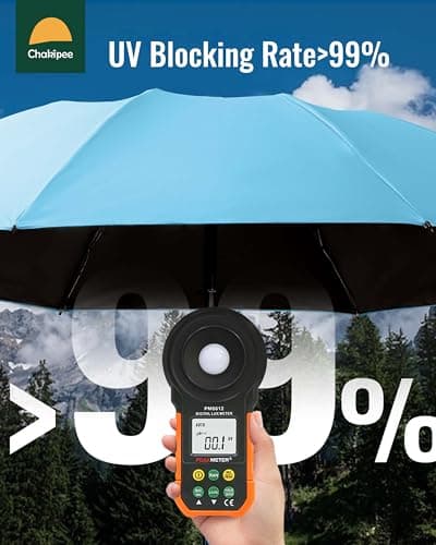 Chakipee Umbrella Windproof Strong Compact Umbrellas - Automatic Umbrella for Women and Men, Portable Folding UV Umbrellas for Travel - Fits Car & Backpack for Sun, Wind and Rain — view 3