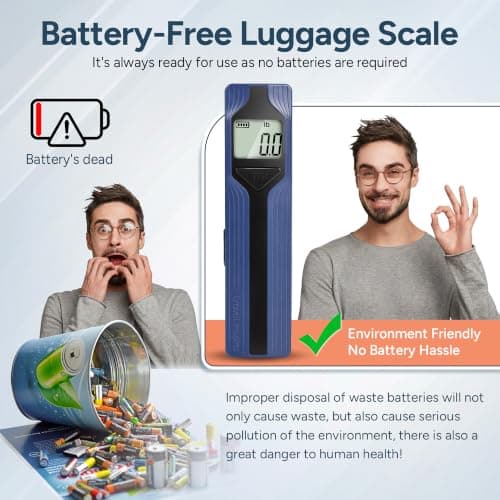 travel inspira Battery-Free Luggage Scale, Suitcase Weighing Scales — view 3