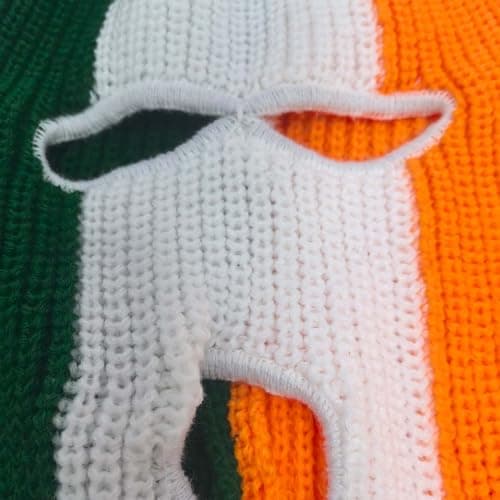 Gadgetking Ireland Balaclava Tricolour Green White Orange Flag Irish FACE MASK Celtic 3 Hole SKI MASK Tactical SWAT FACE Warmer Paintball Stealth SAS Men's Gift — view 6