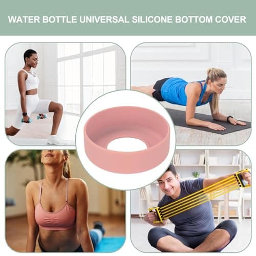 Bottle Bottom Protector - Lightweight Grip Pad, Elastic Rubber Construction | Resilient Base Cover, Reusable Shield Guard | Protective Water Bottle Accessory For Containers Outdoor Travel Every — view 4