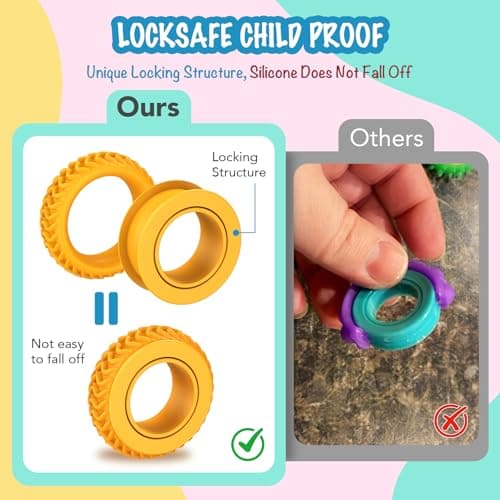 Fidget Rings for Kids & Adults – 12pk Sensory Spinner Toys — view 6