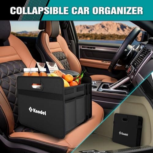 K KNODEL Car Boot Organiser, Foldable Car Boot Storage (Large, Black) — view 6