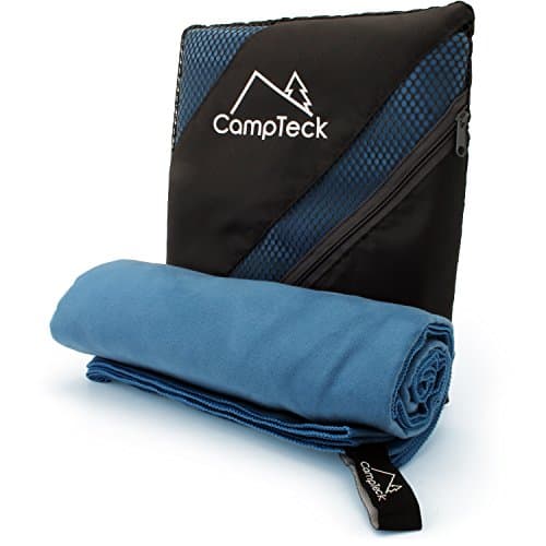 CampTeck U5535 Large (180x80cm) Lightweight and Compact Quick Dry Microfiber Travel Towel for Sports, Gym, Beach, Swimming, Yoga, Camping - Blue — view 2