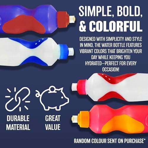 4 x 550ML PRIMA SPORTS WATER BOTTLE GYM DRINKS SCHOOL HOME OFFICE HYDRATION CYCLING HIKING RUNNING Drinking JOGGING Adults Children Kids Daily Use Fitness Outdoor BPA FREE PLASTIC Non-Toxic UK — view 5