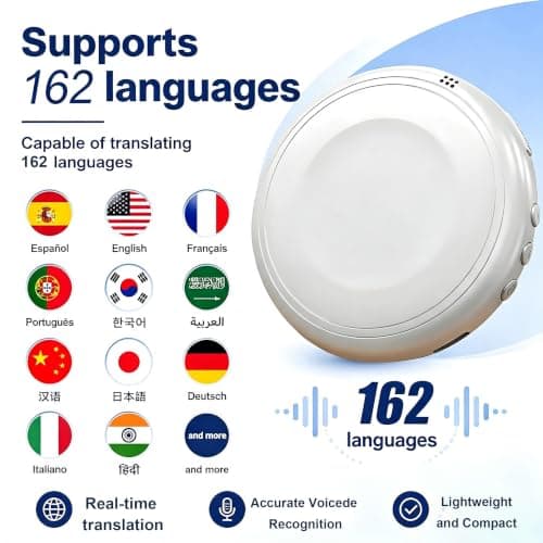 Baomaeyea Smart Wearable Translator,with 162 Languages & AI Voice Assistant — view 3