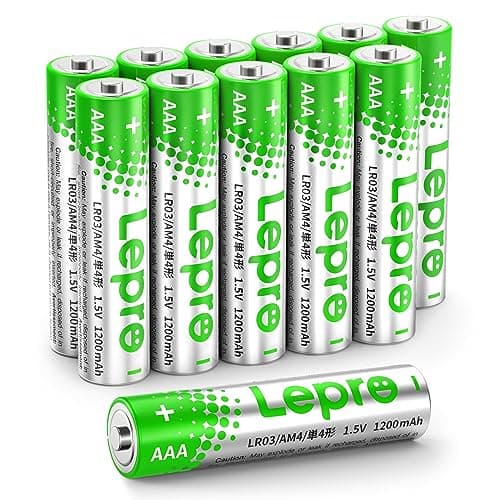 Lepro AAA Alkaline Batteries 12 Pack, 1200mAh Triple A Battery Long Lasting