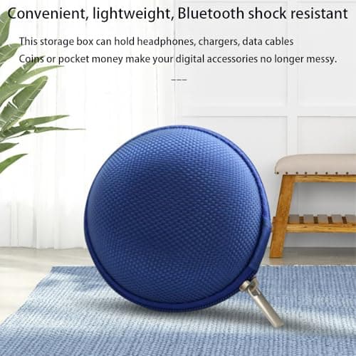 4 Pack Portable Earphone Case Earphone Bluetooth Headset Small Storage Bags Mini Coin Purse, Earbud Storage BoxStorage Cases Box Travel Carrying Pocket Headset For Headphones, USB Cable, Charger — view 3