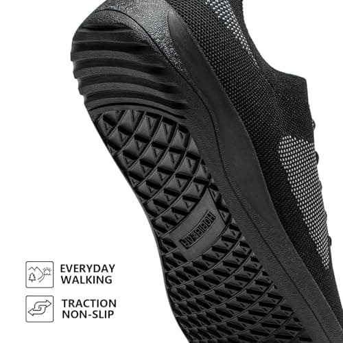 HOBIBEAR Women Barefoot Shoes Men Wide Toe Box Trail Running Mesh Trainers Breathable Comfortable Zero Drop Sole Minimalist for Outdoor Casual Daily Gym Travel Training Walking All Black 6.5 — view 3