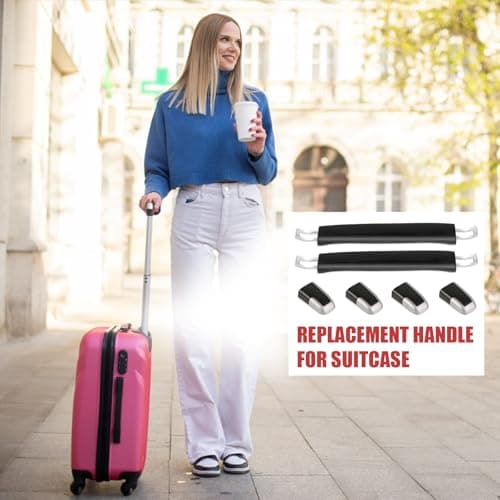 Tobeso-Nuoze - Replacement Suitcase Strap with Carry Handle - 2 Pack - Black — view 4