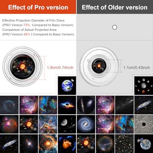 Mexllex Planetarium Star Projector PRO 2026, Premium 13-in-1 Galaxy Projector with 13 Space Discs, Upgraded Brighter Lens, Wider Ceiling Projection, StarryNight Light for Kids Adults Bedroom — view 4