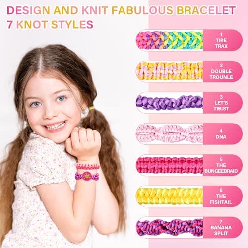 FHNSEL Friendship Bracelet Making kit,Arts and Crafts for Kids Ages 6-12 — view 2