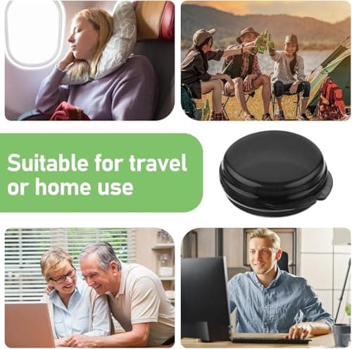 3 PCS Small Mini Pill Organizer, Portable Mini Pill Case, Single Pill Box, Small Tablet Box, for Vitamins, Fish Oil & Supplements(Black) — view 5