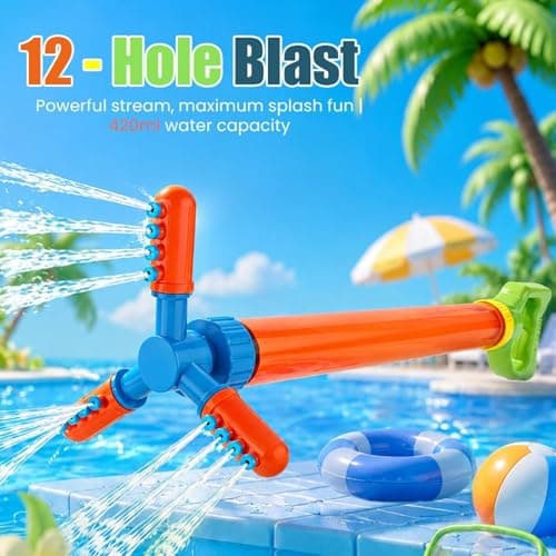 Water Squirter for Kids,360 Rotating Large Capacity Funny | Water Squirter Summer Pool Games - for Holiday Birthday Pool Beach Garden Camping Picnic Party Travel — view 3