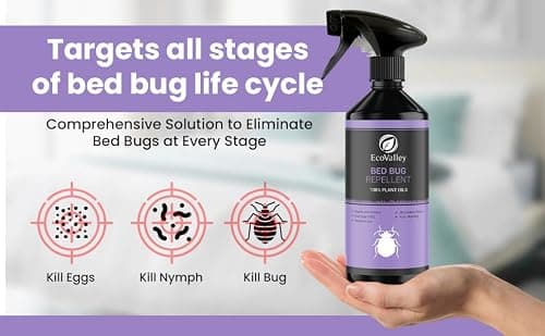EcoValley Bed Bug Repellent Spray 500ml - Fast Acting Bedbug Terminator Treatment for Mattresses, Homes, Caravans, Trucks, and Bedrooms — view 5
