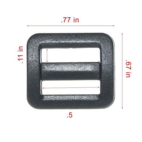 Craft County Tri-Glides - for Webbing, Backpacks, and Duffel Bags (10 Pack, 1/2-Inch) — view 2