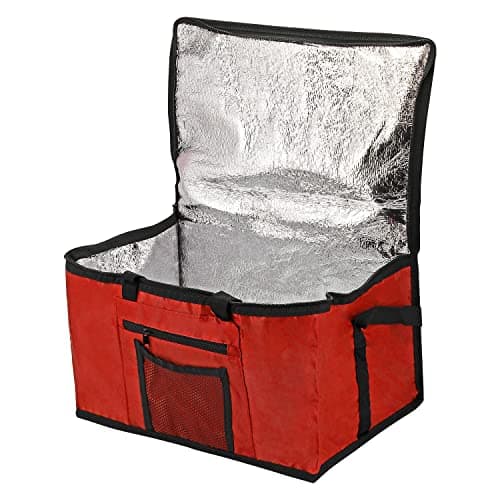 Taylor & Brown Soft Cool Bag, Cooler Bag Box, 26L Thermal Food Delivery, Large Insulated Picnic Lunch Bag, Grocery Shopping Bags for Camping BBQ Shopping Fishing Outdoor Activities (Red, 1) — view 5