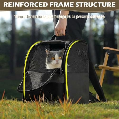 Dog/Cat Backpack for Small Pets 2-8kg Foldable Pet Backpack Pet Carrier Bag — view 5