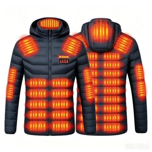 Unisex Heated Jacket Hooded Carbon Fibre Heated Outer Layer for Cold Days — view 3