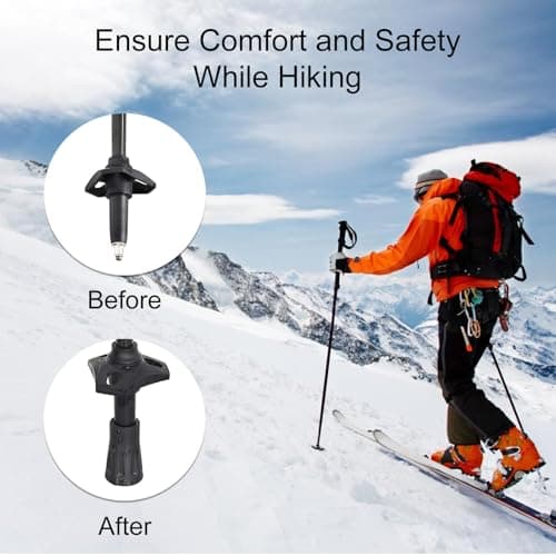 4Pcs Hiking Poles Rubber Buffer, 11mm Non Slip Walking Pole Rubber Tips — view 4
