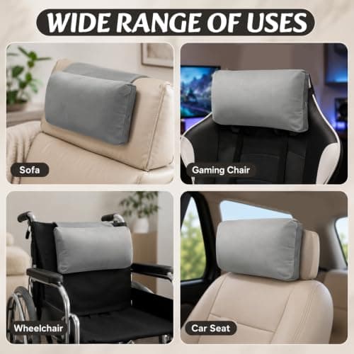 Vexilon Neck Pillow for Recliner Chair, Non-slip and Soft Chair Neck Pillow — view 5