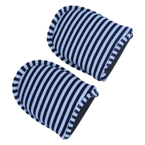 Kikumi Travel Portable Foldable Reusable Indoor Soft Cotton Anti Slip Slippers for Home Hotel (Male) — view 5