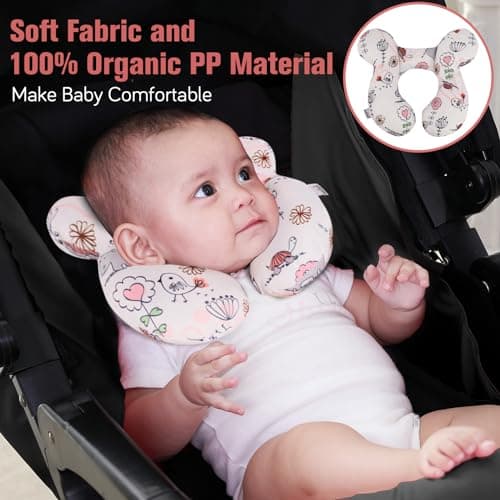 KAKIBLIN Baby Neck Pillow, Upgraded Baby Head Support Pillow for Car Seat — view 2