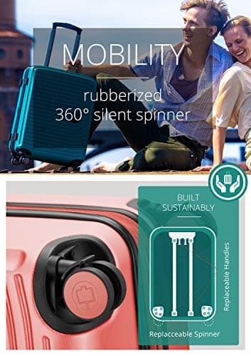 Hauptstadtkoffer Mitte - Large Hard-Shell Suitcase, TSA, 4 Wheels, Check-in Luggage with 8 cm Volume Expansion, 77cm, 130 liters, Coral — view 4