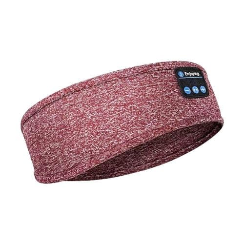 ePalZoneXP Wireless Bluetooth Headphone Music Eye Mask Stereo Headphones Earphone Music Headband Sleep Headphones for Side Sleepers Sports Headphone Outdoor (Red)
