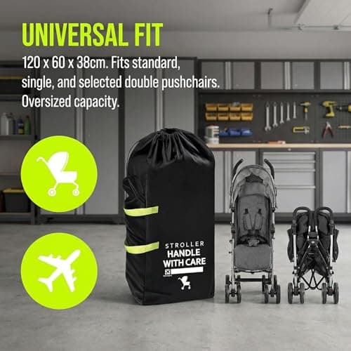 Xygobla Stroller Travel Bag Gate Check Cover — view 6