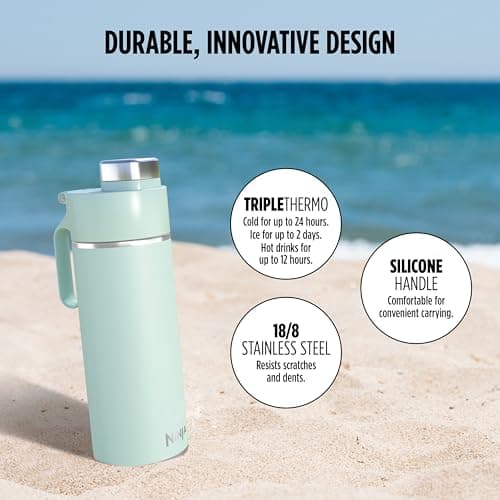 Ninja Thirsti 700ml Water Bottle with Leak-Proof Lid, Mint DW2401EUUKMT — view 3