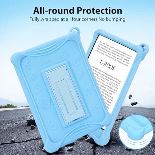 Silicone Case for 7" Kindle Paperwhite & Colorsoft 12th Gen 2024, Blue — view 4