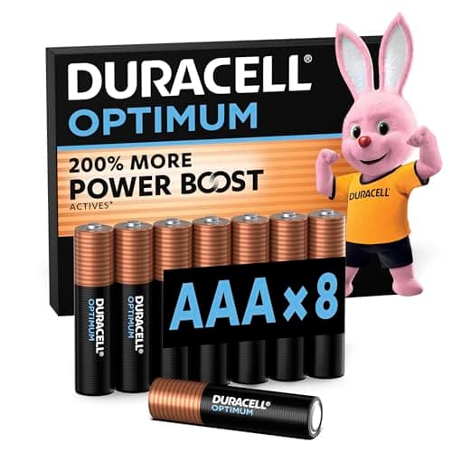 DURACELL Optimum AAA Alkaline Batteries (8 Pack) 1.5V, LR03
