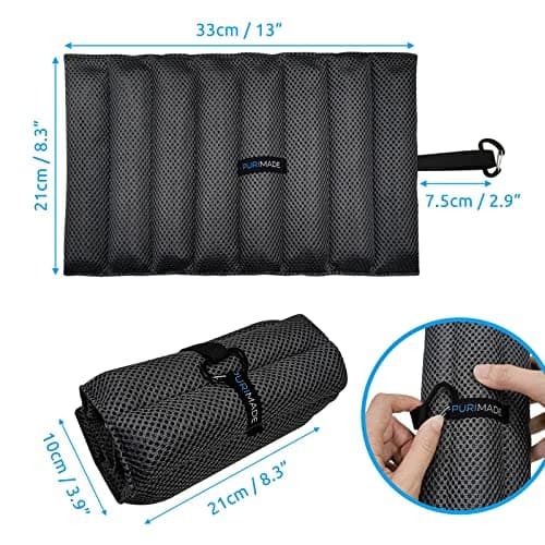 PURIMADE Bamboo Charcoal Air Purifying Bags,Reusable Activated Charcoal Pouches,300g Deodorizer and Odor Removal Eliminator,Shoe Freshener Absorbers for Car,Pet Space,Bathroom,Closet,etc — view 3