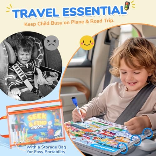 JoyCat Seek & Find Game Books - Wipe Clean Reusable Book for Kids Ages 3-8 — view 3
