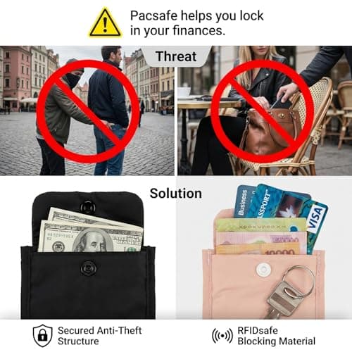 Gaomumu 2PCS Hidden Bra Wallet Pouches, Adjustable Elastic Anti-Theft Undercover Pouch, Waterproof Reusable Nylon Stash Pocket, Discreet Storage Wallet for Travel Commuting Shopping(Pink,Black) — view 4