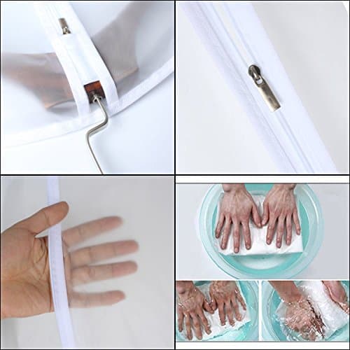 Garment Bags, Breathable 63 inch(6 PCS) Long Wedding Gowns Dress Bags Coat Clothes Covers Bags Moth Resistant Hanging Zipped Garment Bags for Long Dress Dance Costumes Suits Coat (6 pcs 60cm * 160cm) — view 5