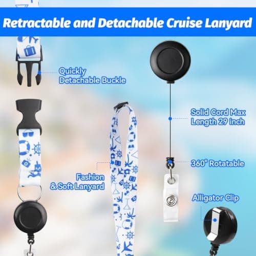 18Pcs Cruise Luggage Tag Holder, Cruise Essentials for All Lines — view 5