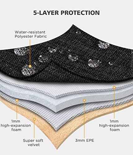 KIZUNA 7.9-8 Inch Tablet PC Sleeve Laptop Case Water Resistant Bag Cover for iPad mini 4/8" SAMSUNG Galaxy Tab/7.9" ASUS ZenPad/LENOVO Tab 4 8 Plus/ACER Iconia One 8- Brown — view 4