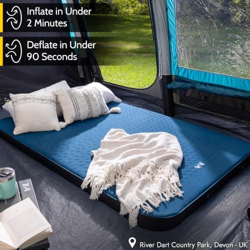 Trail Self Inflating Mattress with Integrated Rechargeable Pump, Double — view 2
