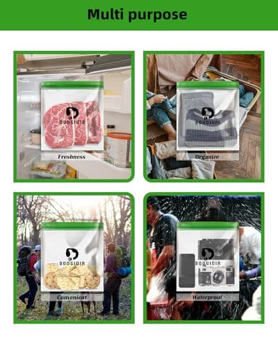 Odor proof bags for Backpacking and Home Organization (9ｘ10 Inch, 2 Pack) — view 4