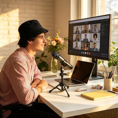 4 Pack Desk Mic Stand, Portable Foldable Tripod Microphone Stand with Mic Clip Holder, Adjustable Tabletop Stand for Blue Yeti, Snowball, Shure SM58, Dynamic & Condenser Microphones ﻿ — view 5