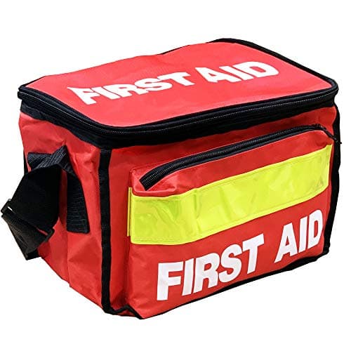 JFA Medical Red Haversack Emergency First Aid Bag with Front Pocket - Empty — view 2