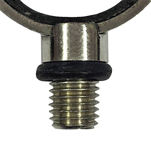 KINGCARP Superior Padded Stainless Steel 'U' Butt Rest with Rubber Grommet and Universal Standard Thread for Bank Sticks and Rod Pods [25-3102] — view 2