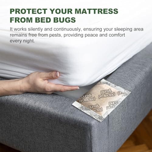 Bed Bug Repellent Pouches, 12 Pack Natural Plant Based Essential Oil, Flea and Mite Bedbug Deterrent for Indoor Home, Hotels and Luggage, Long Lasting Closet Bed Bug Prevention, No Residue Formula — view 4