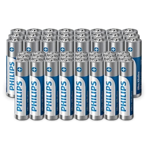 Philips Ultra AA/AAA Alkaline Batteries Combo - Multi-Use for Various Devices, Pack of 48