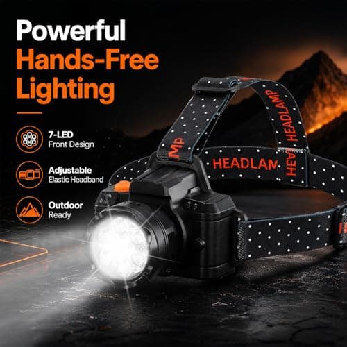 ANGEL RUILA 10 Pack LED Headlamp Motion Sensor Super Bright 5 Modes — view 4